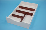 Red wood drawer divider package