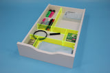 Fluorescent green drawer divider package