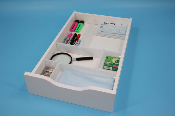 White drawer divider package