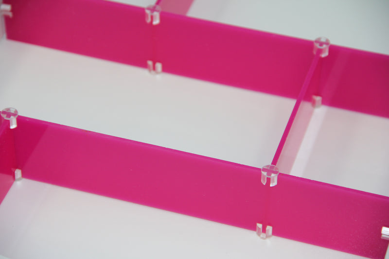 Pink drawer divider package