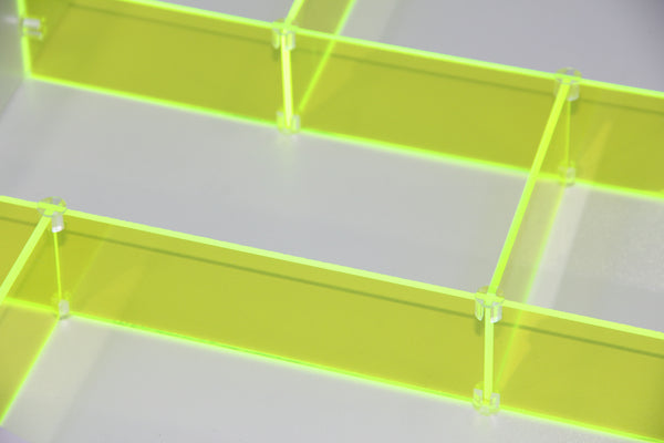 Extra drawer divider fluorescent green incl. holders
